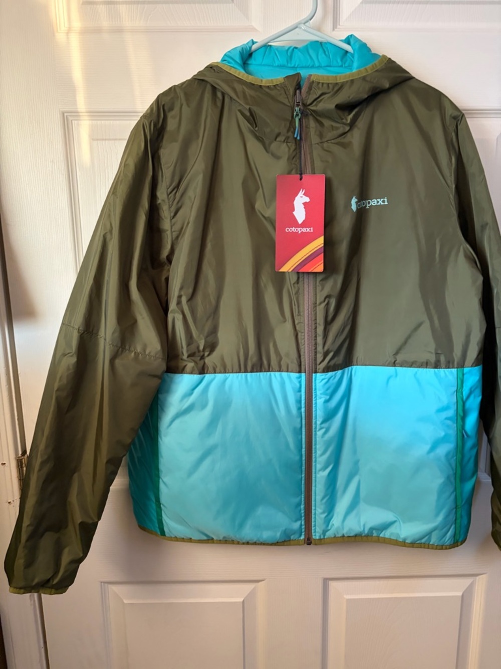 Cotopaxi reversible Teca calido Hooded Jacket Women's XL (Lafayette color) - Picture 3 of 7